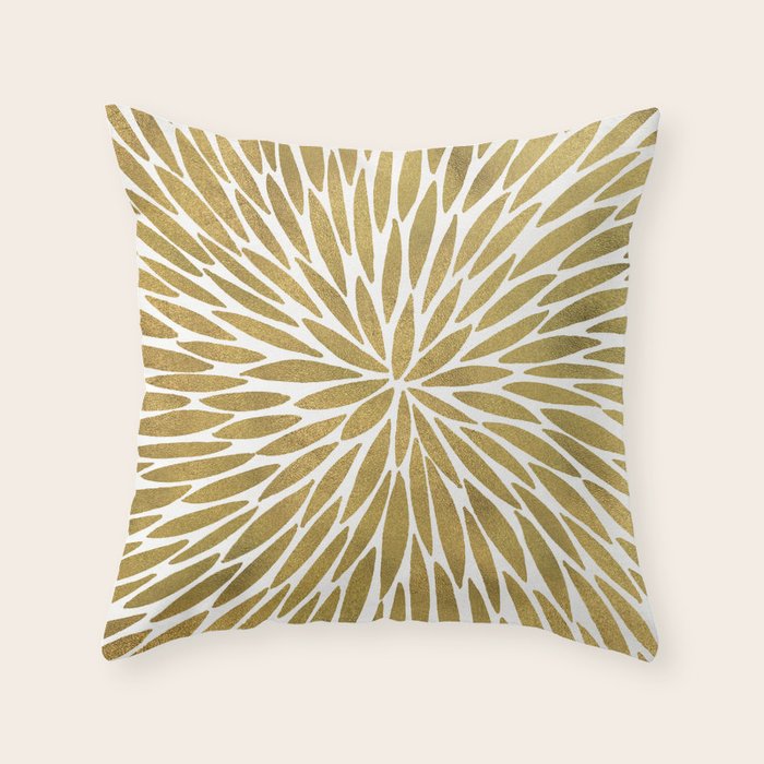 Golden Burst Throw Pillow Gallery Image 6