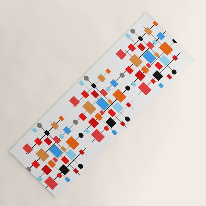 Mid-Century Modern Art 1.3.3 Yoga Mat Gallery Image 1