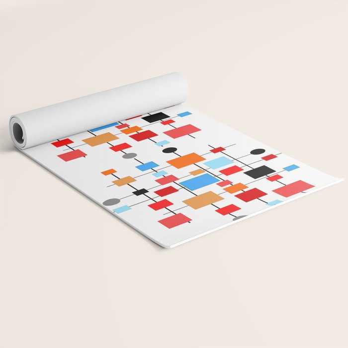 Mid-Century Modern Art 1.3.3 Yoga Mat Gallery Image 2
