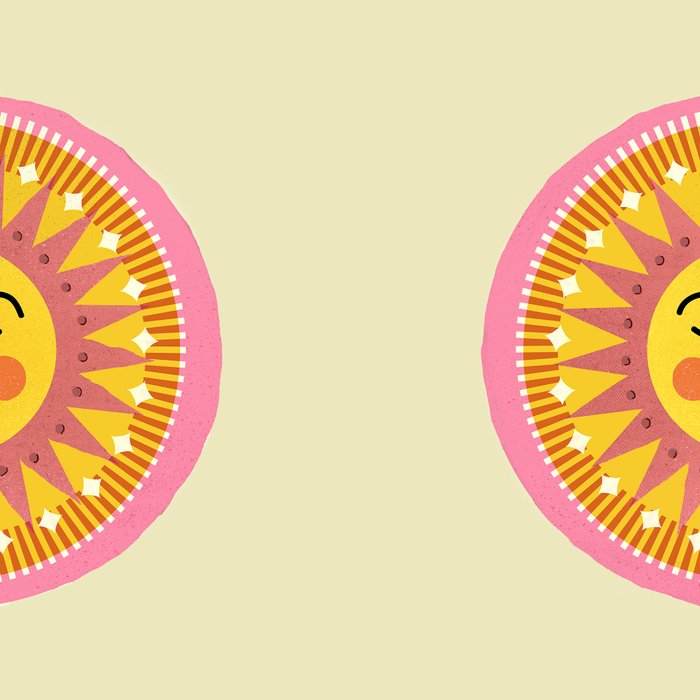 Smiling Sleeping Sun Face Coffee Mug Gallery Image 2