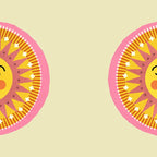 Smiling Sleeping Sun Face Coffee Mug Gallery Image 2