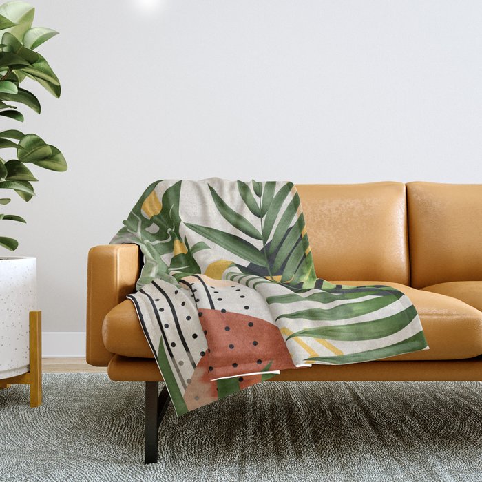 Nature Geometry XVIII Throw Blanket Gallery Image 1