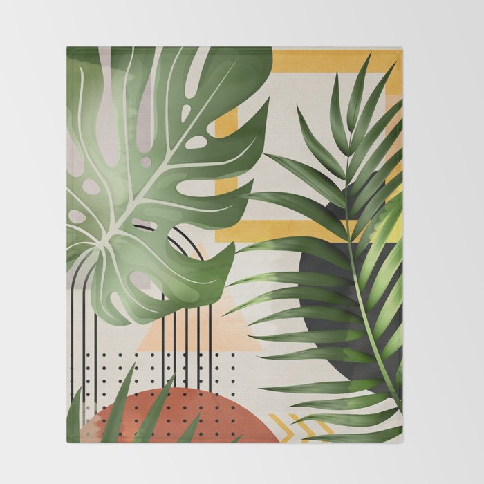 Nature Geometry XVIII Throw Blanket Gallery Image 2