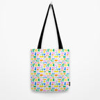 Colorful abstract organic shape art pattern Tote Bag Gallery Image 2