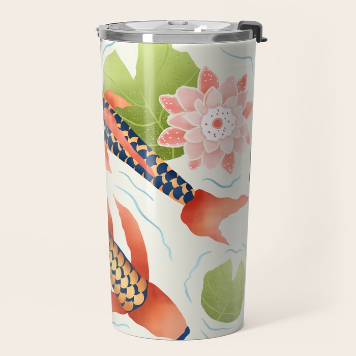Koi Pond I Travel Mug Gallery Image 2