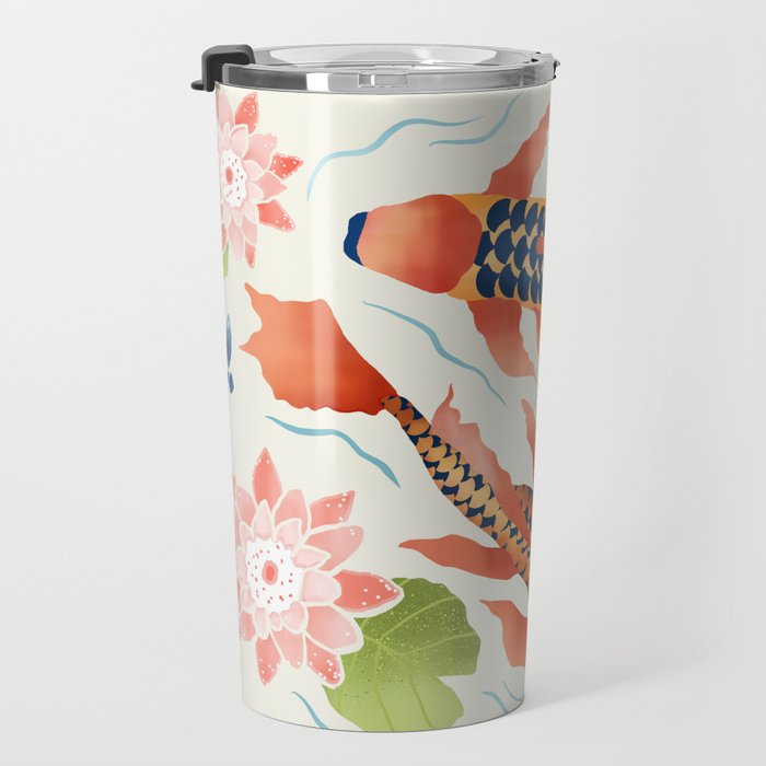 Koi Pond I Travel Mug Gallery Image 3