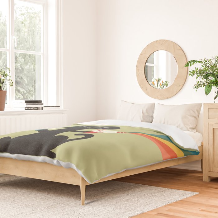 Ray gun cat Duvet Cover Gallery Image 2
