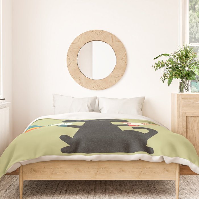 Ray gun cat Duvet Cover Gallery Image 3