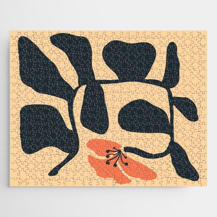 Midcentury Hibiscus Jigsaw Puzzle Gallery Image 1
