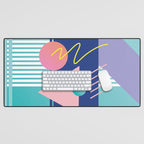 Memphis pattern 82 - 80s / 90s Retro Desk Mat Gallery Image 1