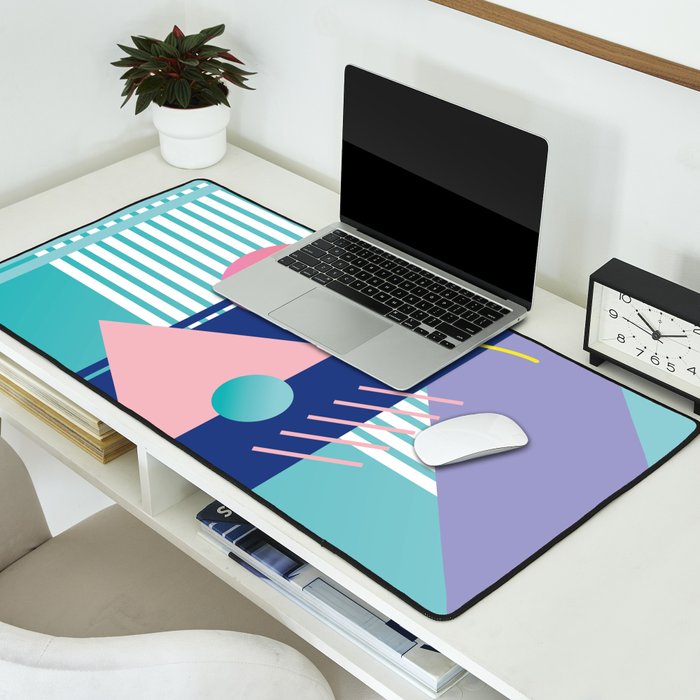 Memphis pattern 82 - 80s / 90s Retro Desk Mat Gallery Image 2