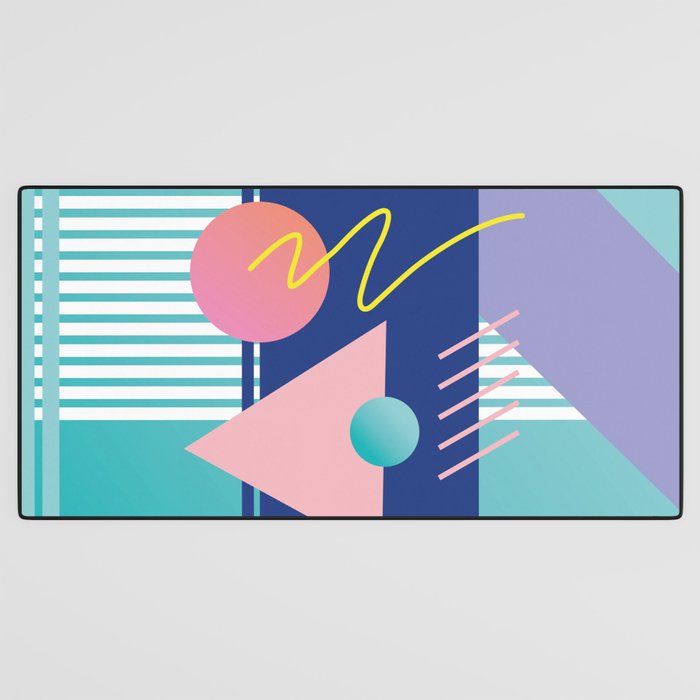 Memphis pattern 82 - 80s / 90s Retro Desk Mat Gallery Image 3