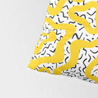 Wavy retro psychedelic pattern Pillow Sham Gallery Image 4