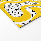 Wavy retro psychedelic pattern Welcome Mat Gallery Image 2