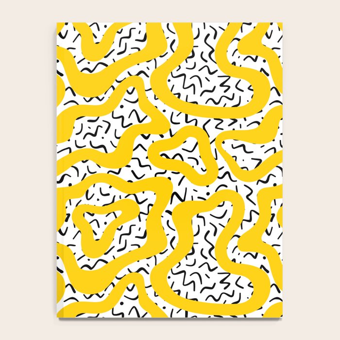 Wavy retro psychedelic pattern Notebook Gallery Image 4