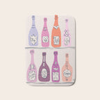 Champagne Bottles on Shelf Bath Mat Gallery Image 1