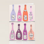 Champagne Bottles on Shelf Stationery Card Gallery Image 2