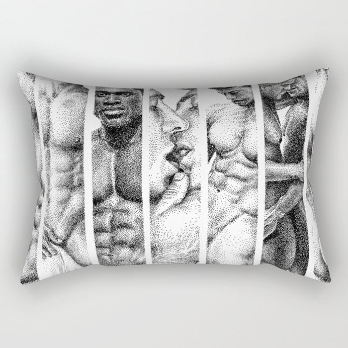 NOODDOOD Strips 1-7 Rectangular Pillow Gallery Image 2