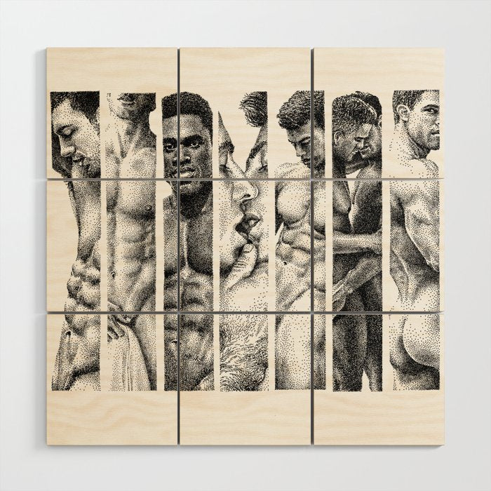 NOODDOOD Strips 1-7 Wood Wall Art Gallery Image 1