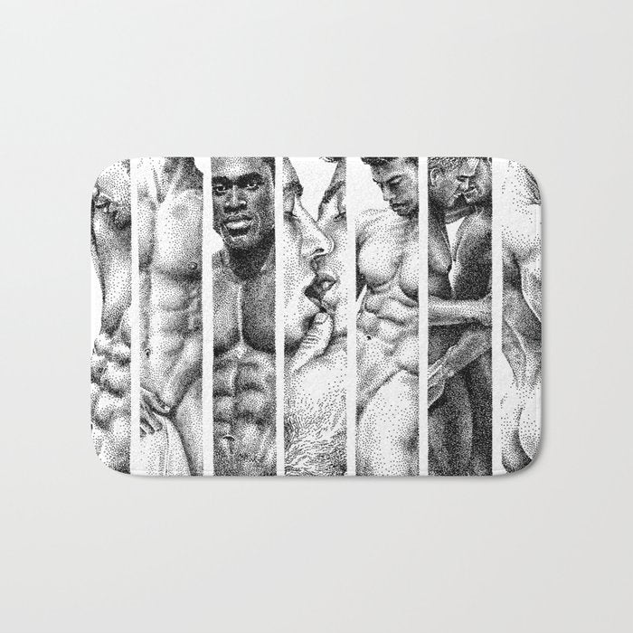 NOODDOOD Strips 1-7 Bath Mat Gallery Image 1