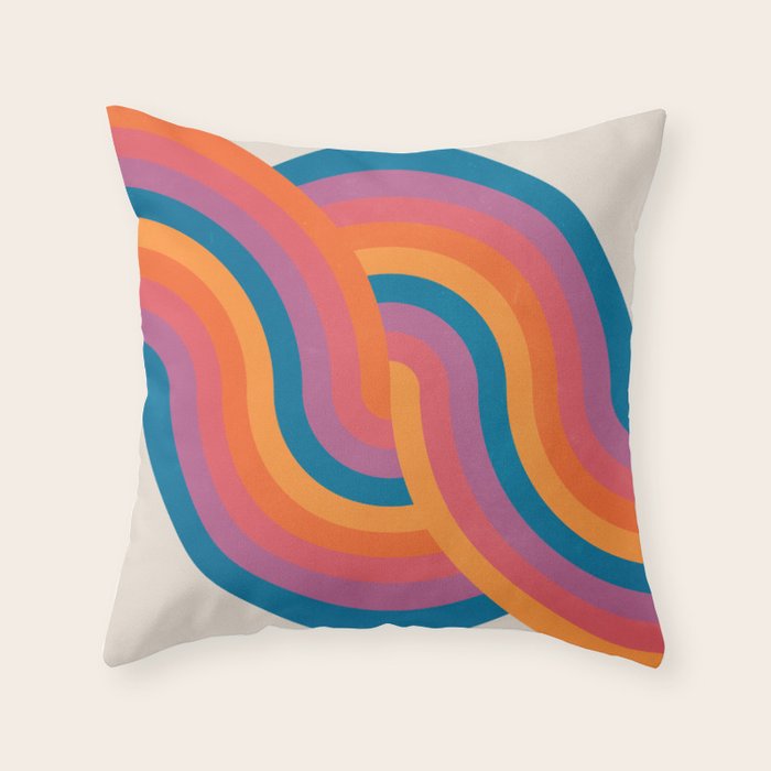 Vintage California Sun: Sacred Geometry Edition Throw Pillow Gallery Image 6