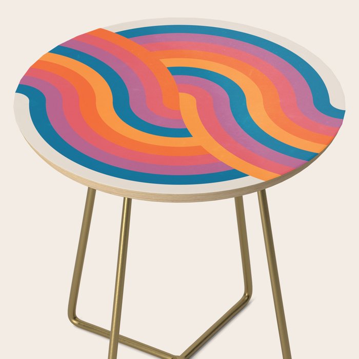 Vintage California Sun: Sacred Geometry Edition Side Table Gallery Image 2