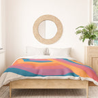 Vintage California Sun: Sacred Geometry Edition Duvet Cover Gallery Image 3