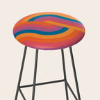Vintage California Sun: Sacred Geometry Edition Stool Gallery Image 2