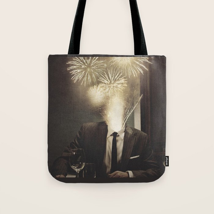 Maximum Big Surprise - Fireworks Head Tote Bag Gallery Image 1