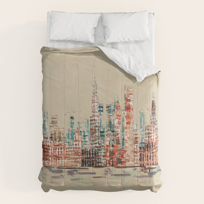 chicago city skyline Comforter Gallery Image 6
