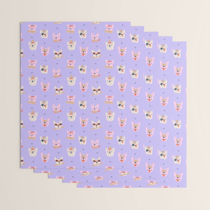 French Bulldogs with Pastries in Pink Wrapping Paper Gallery Image 3