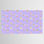 French Bulldogs with Pastries in Pink Tablecloth Gallery Image 2
