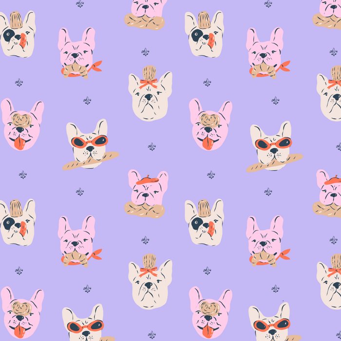 French Bulldogs with Pastries in Pink Coffee Mug Gallery Image 2