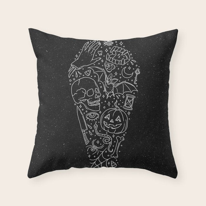 Halloween Horrors Throw Pillow Gallery Image 1