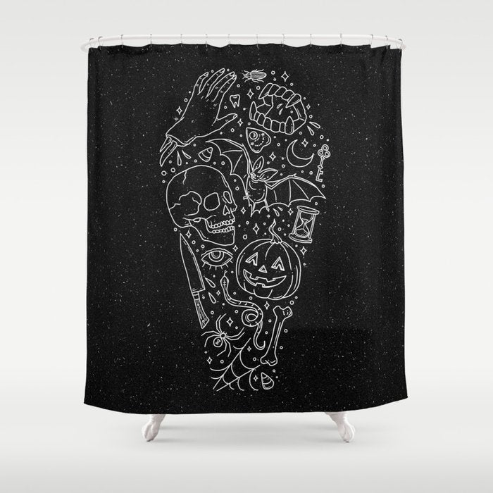 Halloween Horrors Shower Curtain Gallery Image 1