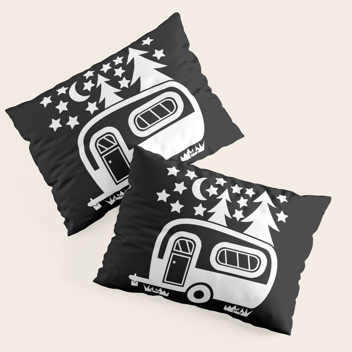 Camper Caravan Pillow Sham Gallery Image 1