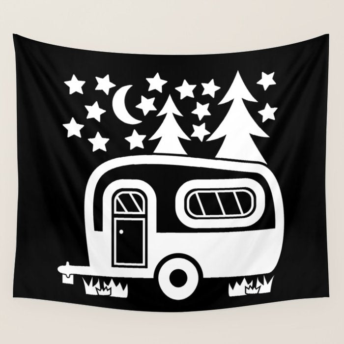 Camper Caravan Wall Tapestry Gallery Image 4