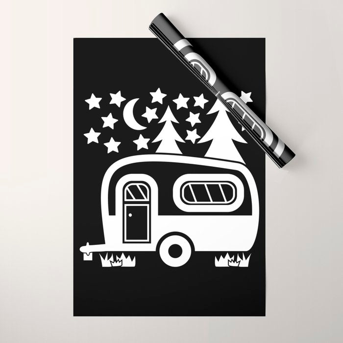 Camper Caravan Wrapping Paper Gallery Image 1