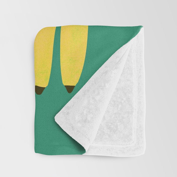 Strange banana Throw Blanket Gallery Image 3