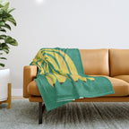Strange banana Throw Blanket Gallery Image 1