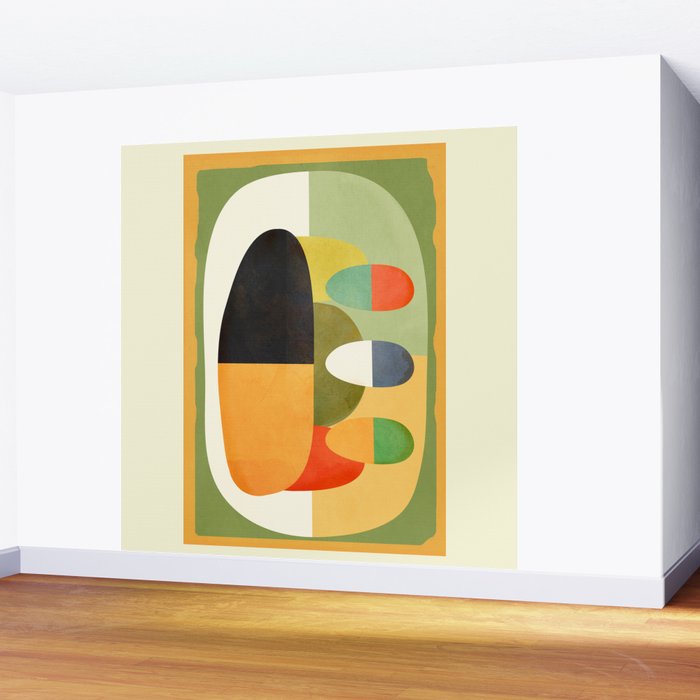 Modern Abstract Geometric Art 26 Wall Mural Gallery Image 2