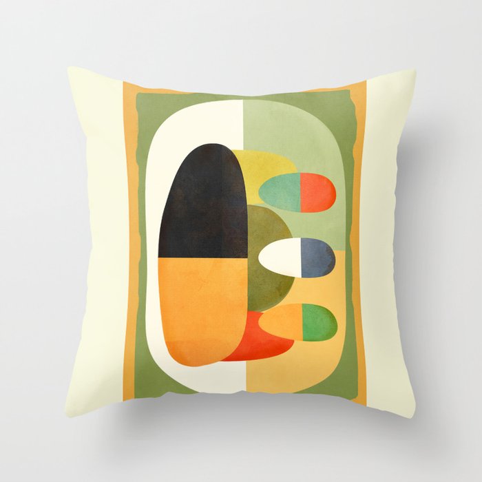 Modern Abstract Geometric Art 26 Throw Pillow Gallery Image 6