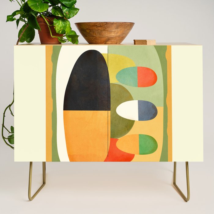 Modern Abstract Geometric Art 26 Credenza Gallery Image 1