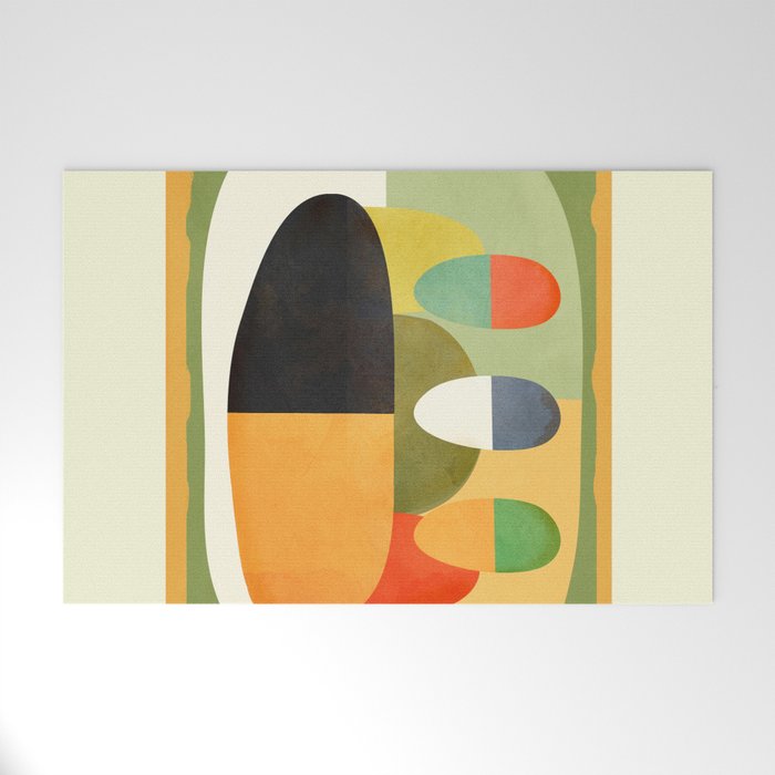 Modern Abstract Geometric Art 26 Welcome Mat Gallery Image 1