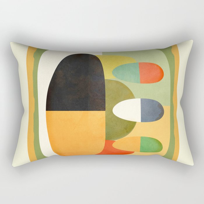 Modern Abstract Geometric Art 26 Rectangular Pillow Gallery Image 1
