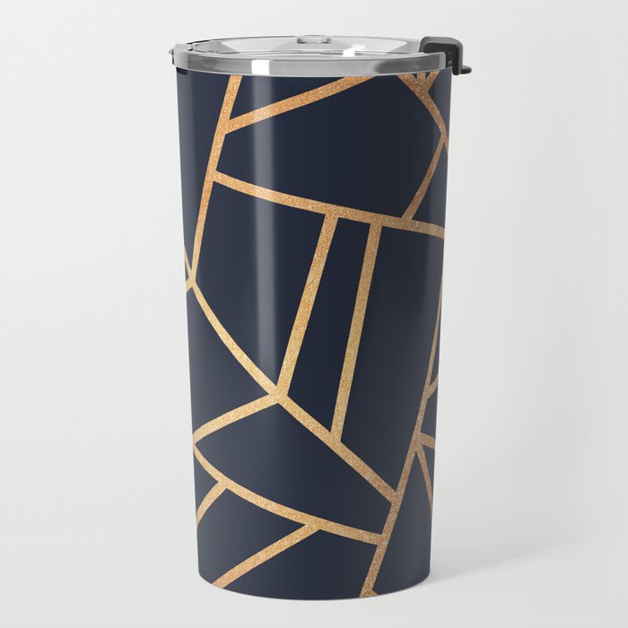Copper and Midnight Navy Travel Mug Gallery Image 2