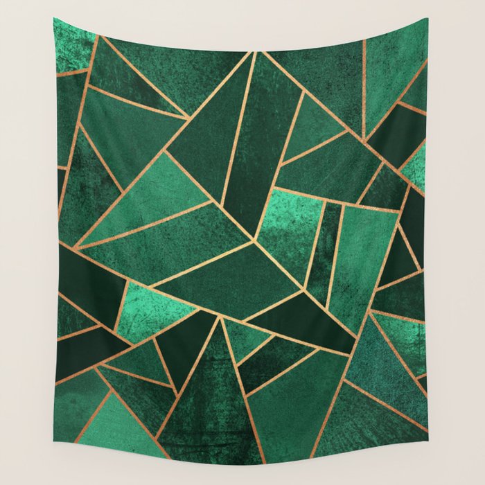 Emerald and Copper Wall Tapestry Gallery Image 4