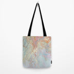 Marble Luxe, Abstract Nature Bohemian Texture, Blush Gold Scandanavian Pastel Neutral Tote Bag Gallery Image 2