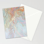 Marble Luxe, Abstract Nature Bohemian Texture, Blush Gold Scandanavian Pastel Neutral Stationery Card Gallery Image 2
