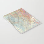 Marble Luxe, Abstract Nature Bohemian Texture, Blush Gold Scandanavian Pastel Neutral Notebook Gallery Image 3